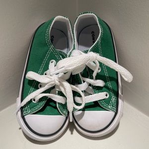 Green Kids Converse Sneakers